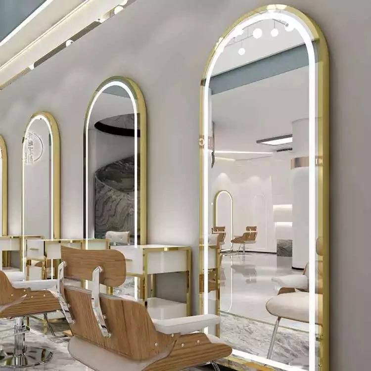 Kozmetický salón Nábytok Holičské zrkadlá Zrkadlo do salónu LED so svetlami Stanice Kaderníctvo Stanica na úpravu účesu Zrkadlo na líčenie