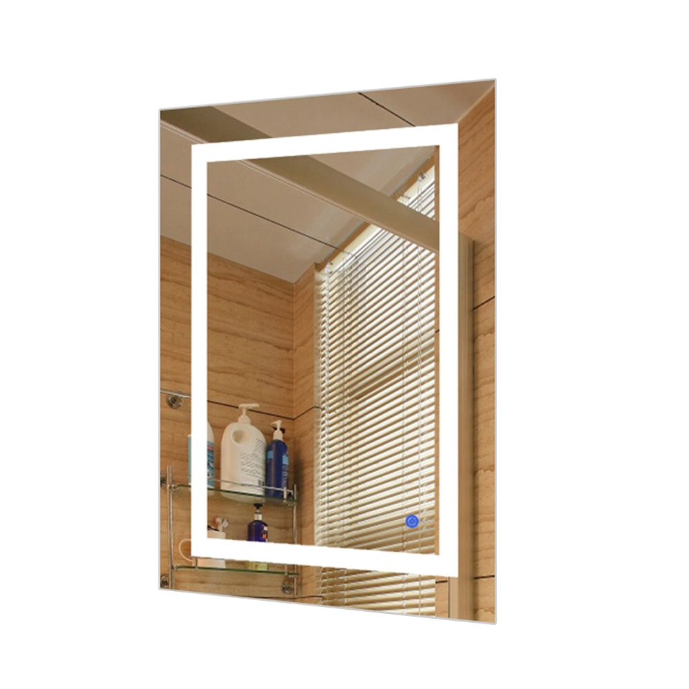 Kúpeľňa Inteligentné LED zrkadlo Osvetlené toaletný nábytok Dekoračný Nástenné sklenené zrkadlo Bluetooth Makeup Mirror Domáce dekorácie