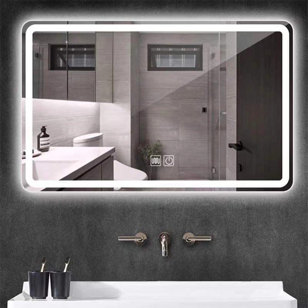 Európsky štandardný veľkoobchodný predaj v továrni Inteligentný moderný make-up Glass Home Decor Kúpeľňové zrkadlo