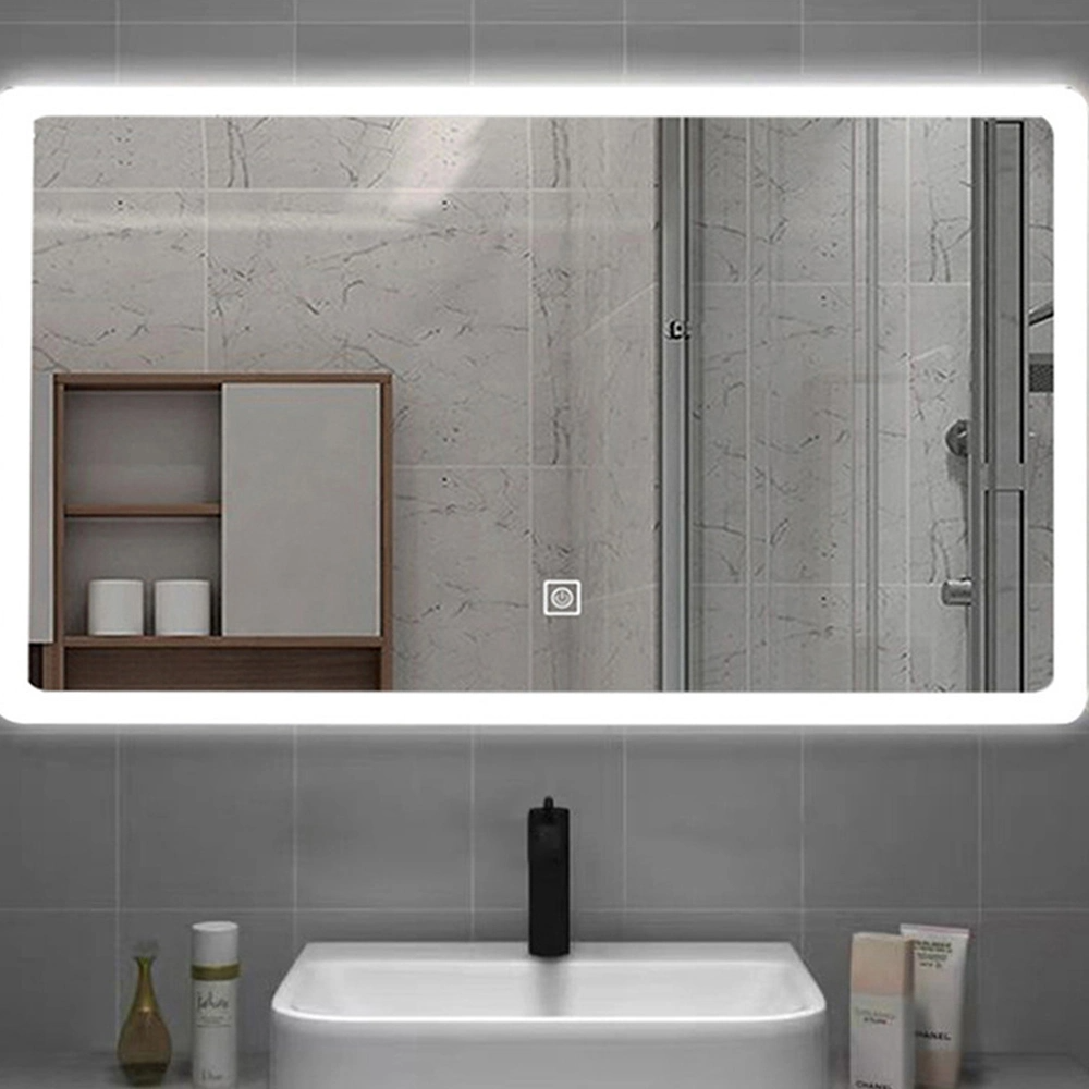 Veľkoobchod továrenského veľkoobchodu s dotykovým senzorom Domáce nástenné dekorácie Salónový nábytok Nástenný make-up LED Smart Home LED kúpeľňové zrkadlo s odhmlievaním a Bluetooth reproduktorom
