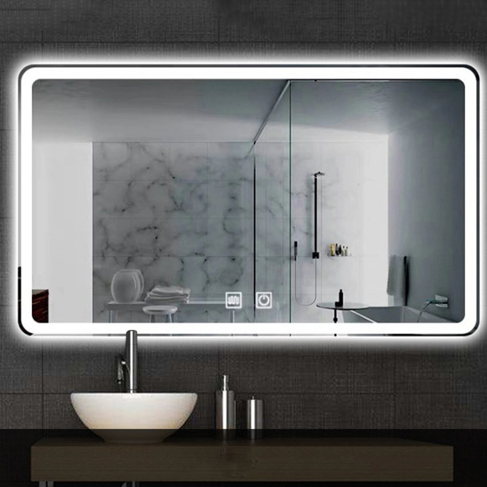 Veľkoobchod továrenského veľkoobchodu s dotykovým senzorom Domáce nástenné dekorácie Salónový nábytok Nástenný make-up LED Smart Home LED kúpeľňové zrkadlo s odhmlievaním a Bluetooth reproduktorom