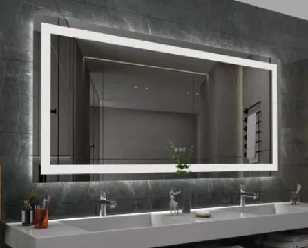 Veľkoobchod továrenského veľkoobchodu s dotykovým senzorom Domáce nástenné dekorácie Salónový nábytok Nástenný make-up LED Smart Home LED kúpeľňové zrkadlo s odhmlievaním a Bluetooth reproduktorom