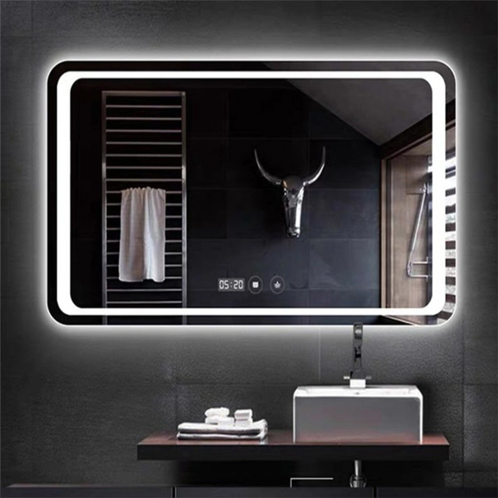 Veľkoobchod továrenského veľkoobchodu s dotykovým senzorom Domáce nástenné dekorácie Salónový nábytok Nástenný make-up LED Smart Home LED kúpeľňové zrkadlo s odhmlievaním a Bluetooth reproduktorom