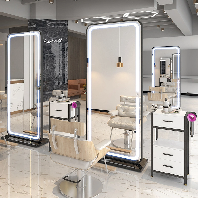 Veľké LED podsvietené Salónne zrkadlo Oversize Toaletné zrkadlo Beauty Barber LED podsvietené zrkadlo