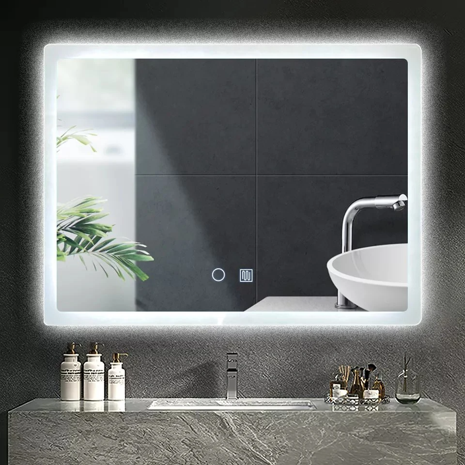 Vysoká kvalita Home Hotel Mall SPA Salón Fitness Edge Light Odhmlievanie Inteligentné nástenné obdĺžnikový tvar LED svetlo Zrkadlo do kúpeľne