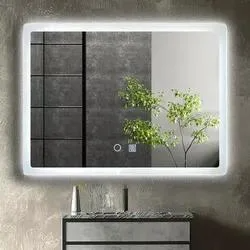 Vysoká kvalita Home Hotel Mall SPA Salón Fitness Edge Light Odhmlievanie Inteligentné nástenné obdĺžnikový tvar LED svetlo Zrkadlo do kúpeľne