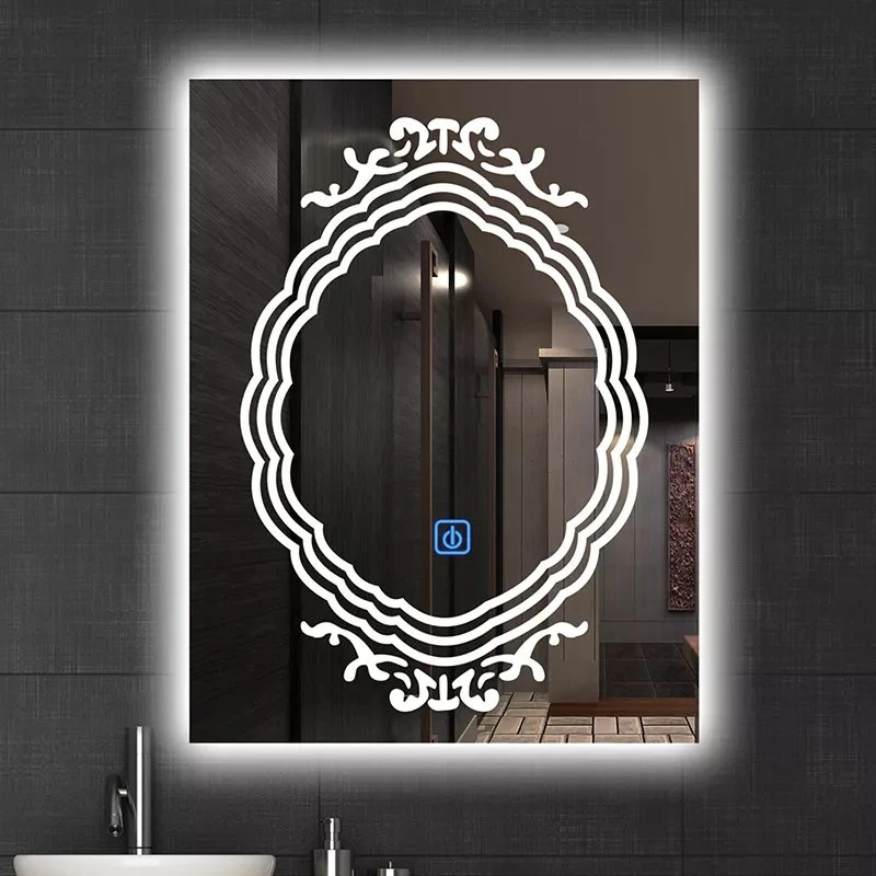 Vanity Dekoratívne LED zrkadlo do kúpeľne Nízke MOQ Smart Anti Fog Dotyková obrazovka Podsvietené osvetlené kúpeľňové zrkadlo so svetlami